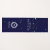 Zuidelijke Hemisphere Constellation Piscis Austrin Yogamat (Voorkant (horizontaal))