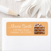 Zuidelijke Hummingbird Layer Cake Slice Dessert Etiket (Insitu)