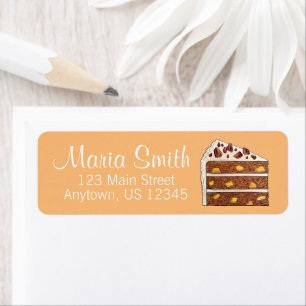 Zuidelijke Hummingbird Layer Cake Slice Dessert Etiket