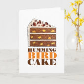 Zuidelijke Hummingbird Layer Cake Slice Dessert Kaart (Gele Bloem)