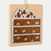 Zuidelijke Hummingbird Layer Cake Slice Dessert Keramisch Ornament (Rechts)