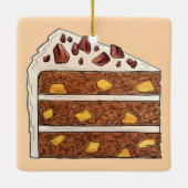 Zuidelijke Hummingbird Layer Cake Slice Dessert Keramisch Ornament (Achterkant)