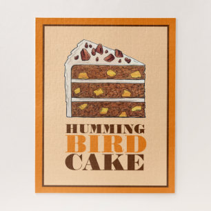 Zuidelijke Hummingbird Layer Cake Slice Dessert Legpuzzel