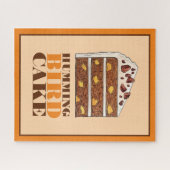 Zuidelijke Hummingbird Layer Cake Slice Dessert Legpuzzel (Horizontaal)