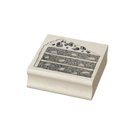 Zuidelijke Hummingbird Layer Cake Slice Dessert Rubberstempel (Stempel)