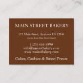 Zuidelijke Hummingbird Layer Cake Slice Dessert Visitekaartje (Achterkant)