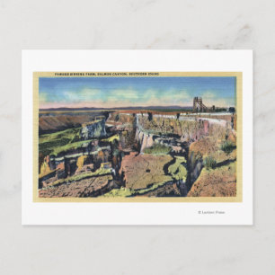 Zuidelijke Idaho - beroemd Sinking Boerderij in za Briefkaart