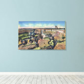 Zuidelijke Idaho - beroemd Sinking Boerderij in za Canvas Afdruk (Insitu (Houten vloer))