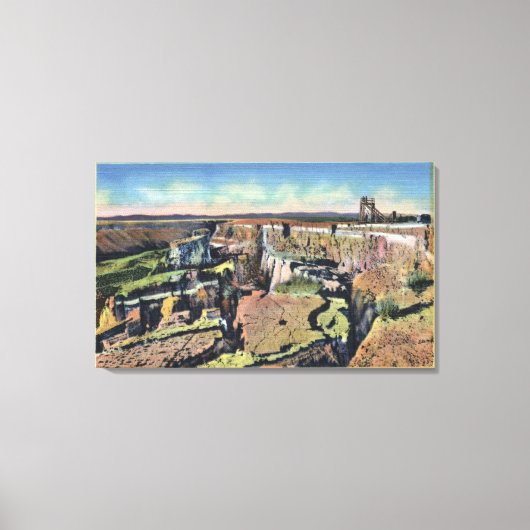 Zuidelijke Idaho - beroemd Sinking Boerderij in za Canvas Afdruk (Voorkant)