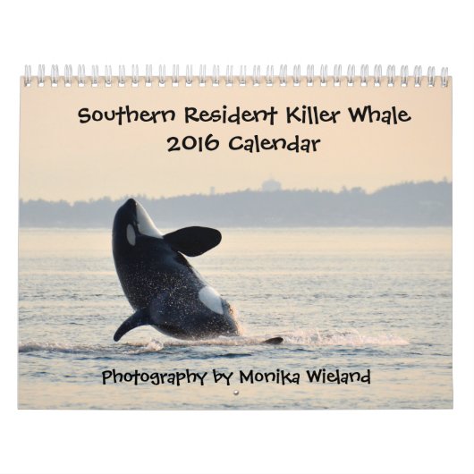 Zuidelijke Ingezetene Killer Whale Agenda 2016 Kalender (Hoes)