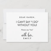 Zuidelijke kalligrafie... zal je mijn vriendin zij kaart (Achterkant)