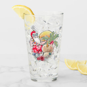 Zuidelijke Kerstmis   Heet Holly Jolly Santa Claus Glas