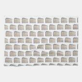 Zuidelijke Kokosnoot Bevroren Laag Cake Slice Dess Theedoek (Horizontaal)