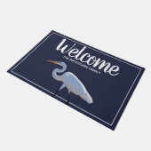 Zuidelijke Kustvogels Witte Groot | Gepersonalisee Deurmat (Schuin)