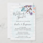 Zuidelijke landelijke katoenen bloem bruiloft "sho kaart (Voorkant)