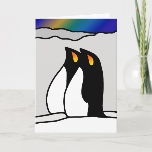 Zuidelijke lichten feestdagen kaart (Voorkant)