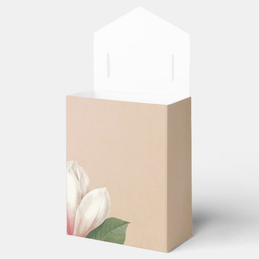 Zuidelijke Magnolia Bloem Bruiloft | Antiek blos Bedankdoosjes (Geopend)