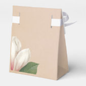 Zuidelijke Magnolia Bloem Bruiloft | Antiek blos Bedankdoosjes (Achterkant)