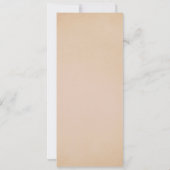 Zuidelijke Magnolia Bloem Bruiloft | Antiek blos Kaart (Achterkant)