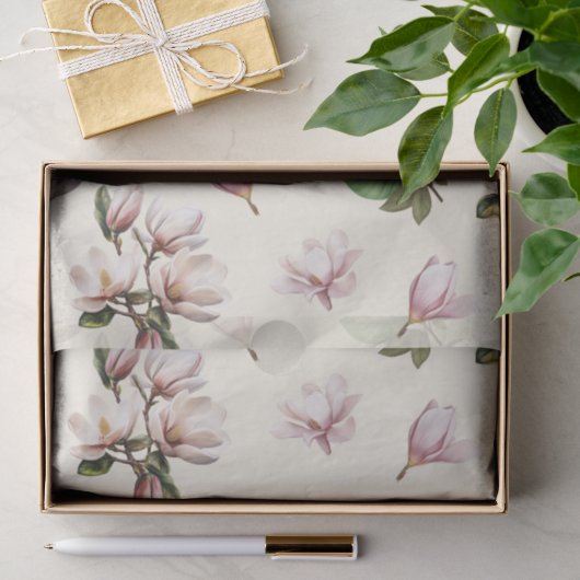 Zuidelijke Magnolia Bloemen Tissuepapier (Geschenk)