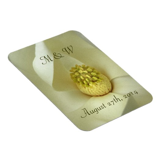 Zuidelijke Magnolia bruiloft gunst magneet (Rechterzijde)