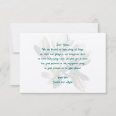 Zuidelijke Magnolia bruiloft Wishing Well Bericht Notitiekaartje (Voorkant)