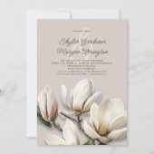 Zuidelijke Magnolia Casual bruiloft uitnodiging (Voorkant)