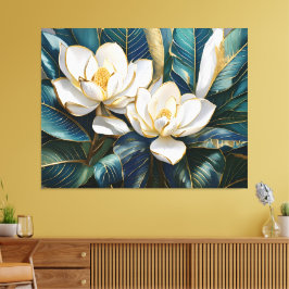 Zuidelijke Magnolia kunst Canvas Afdruk