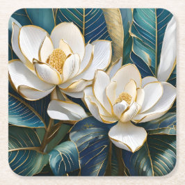 Zuidelijke Magnolia kunst Kartonnen Onderzetters