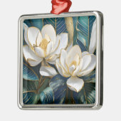 Zuidelijke Magnolia kunst Metalen Ornament (Links)