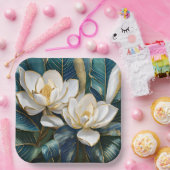 Zuidelijke Magnolia kunst Papieren Bordje (Feest)