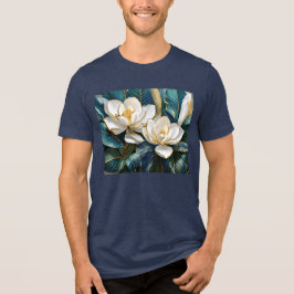 Zuidelijke Magnolia kunst Tri-Blend Shirt