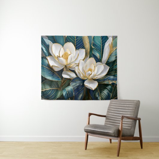 Zuidelijke Magnolia kunst Wandkleed (In Situ (horizontaal))