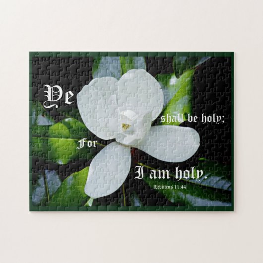 Zuidelijke Magnolia met Leviticus 11:44 Legpuzzel (Horizontaal)