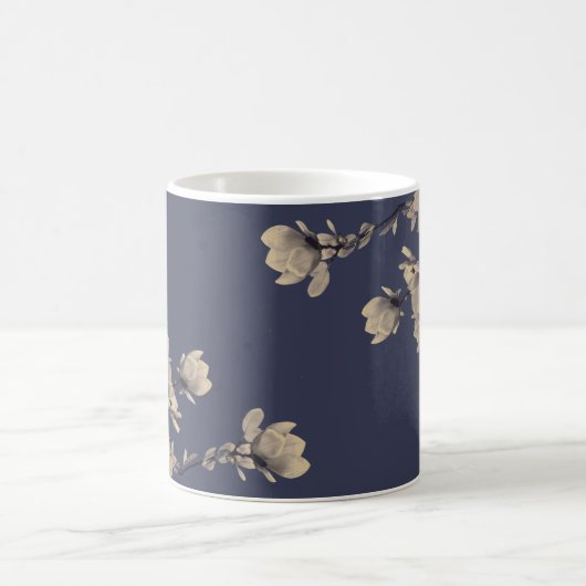 Zuidelijke Magnolias en Midnight Blue Koffiemok (Center)