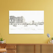 Zuidelijke markt 7e canvas afdruk (Insitu (Woonkamer))