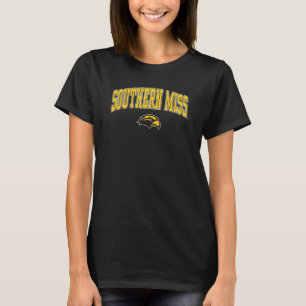 Zuidelijke Mississippi Golden Eagles Arch over Bla T-shirt