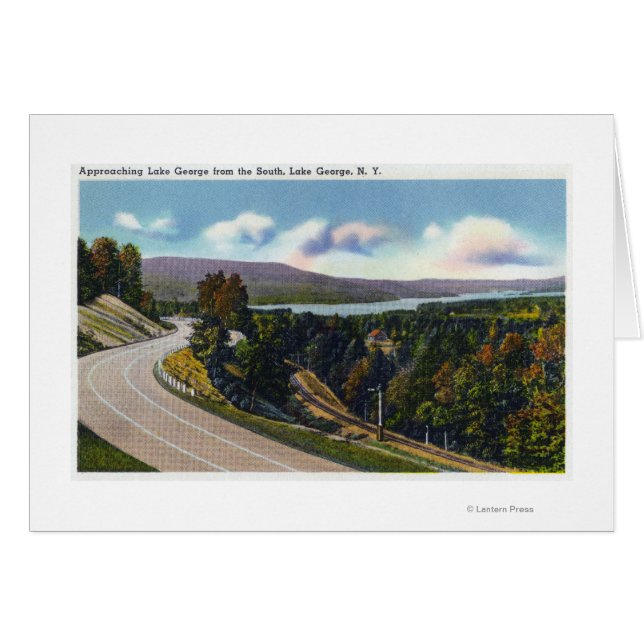 Zuidelijke nadering van het meer vanaf de weg (Voorkant Horizontaal)