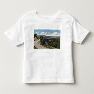 Zuidelijke nadering van het meer vanaf de weg kinder shirts