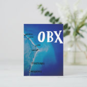 Zuidelijke OBX-kaart Briefkaart (Staand voorkant)