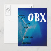 Zuidelijke OBX-kaart Briefkaart (Voorkant / Achterkant)