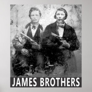 ZUIDELIJKE OUTLAGEN FRANK EN JESSE JAMES POSTER