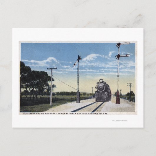 Zuidelijke Pacifische Spoorweg naar Pajaro Briefkaart (Voorkant)