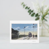 Zuidelijke Pacifische Spoorweg naar Pajaro Briefkaart (Staand voorkant)