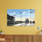 Zuidelijke Pacifische Spoorweg naar Pajaro Canvas Afdruk (Insitu (Woonkamer))