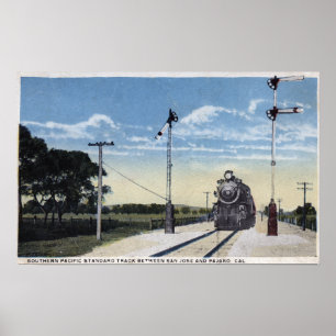 Zuidelijke Pacifische Spoorweg naar Pajaro Poster