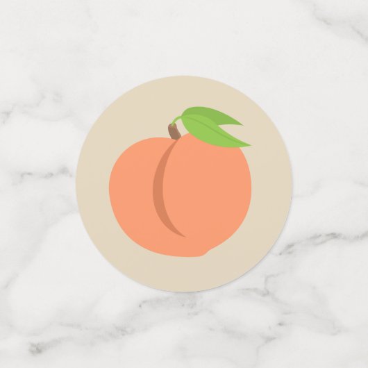Zuidelijke Peach Emoji - Confetti van de zomerpart (Kleine voorkant)