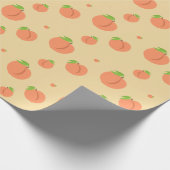 Zuidelijke peach Emoji - Summer Party Wrapping pap Cadeaupapier (Hoek)