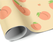 Zuidelijke peach Emoji - Summer Party Wrapping pap Cadeaupapier (Rol Hoek)