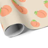 Zuidelijke peach Emoji - Summer Party Wrapping pap Cadeaupapier (Rol Hoek)